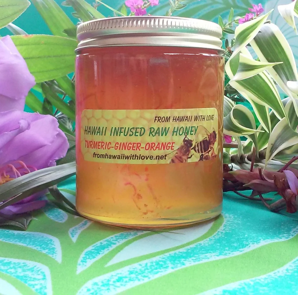 TurmericGingerOrange Infused Hawaiian Raw Honey